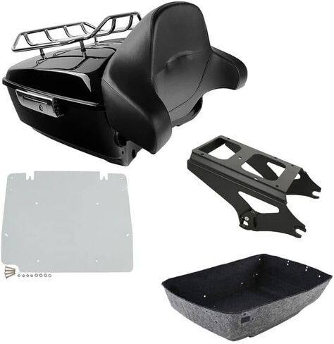 TCMT King Motorcycle Trunk Box Backrest Two-Up Mounting Luggage Rack Fit For Harley 2009-2013 Touring Road Street Electra Glide Road King Pack in Saudi Arabia