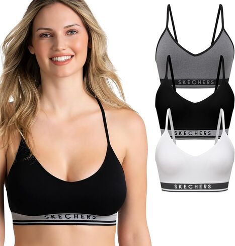 Skechers 3 Pack Womens Sports Bra, Sujetador Deportivo, Seamless Bralette, Yoga Athletic Workout in Saudi Arabia