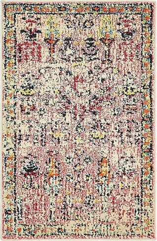 Rugs.com El Paso Collection Rug - سجادة متوسطة الحجم باللون الوردي بطول 6 أقدام مثالية للممرات والمداخل in Kuwait