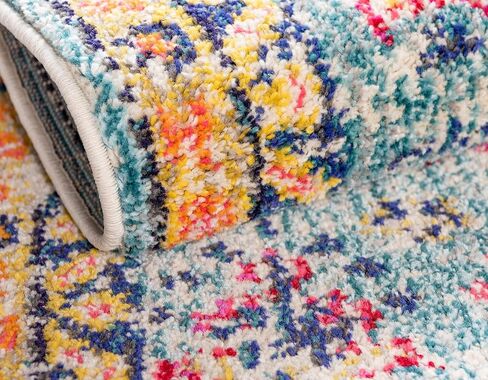 Rugs.com El Paso Collection Rug - سجادة متوسطة الحجم باللون الوردي بطول 6 أقدام مثالية للممرات والمداخل in Kuwait