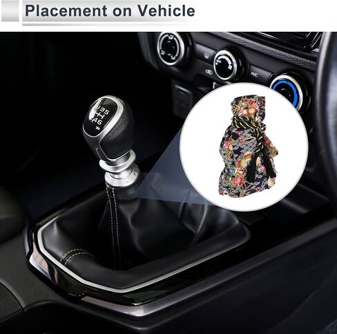 1 Set Gear Shift Stick Gaiter Decoration 7.48"x4.33"x8.66" Gear Stick Knob Cover Boot Shift Cover with String Rope Blue Cotton Cloth in Saudi Arabia