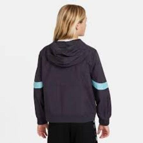 Nike Kids Boy's Crossover Jacket (Big Kids) Black/Black/White/White MD (10-12 Big Kids) in Saudi Arabia