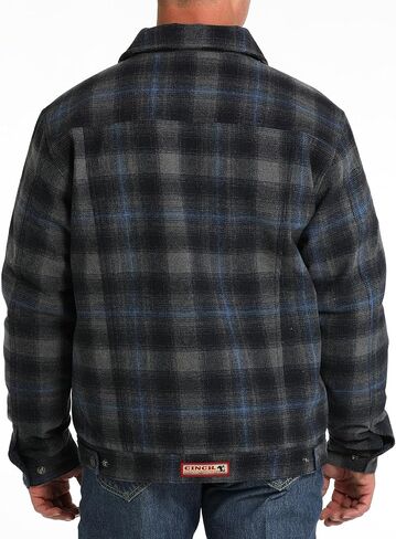 Cinch Men's Plaid Twill Jacket in Saudi Arabia