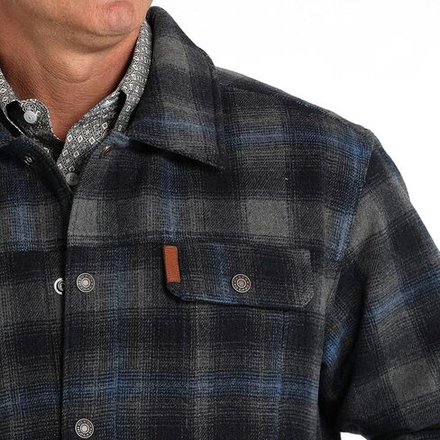 Cinch Men's Plaid Twill Jacket in Saudi Arabia