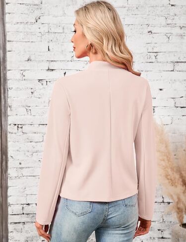 Yesfashion Womens Blazers Long Sleeve Open Front Slim-Fit Lightweight Casual Cardigan Jacket in Saudi Arabia