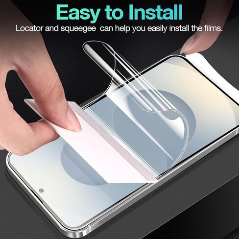 [3+3 Pack Hydrogel Film Screen Protector for iPhone 15 Pro Max(NOT Glass) with Tempered Glass Camera Lens Protector, Soft TPU Transparent Protective Screen Protector Film in Kuwait
