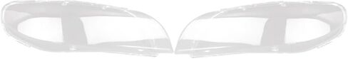 Left+Right Compatible for Volvo S80 S80L 2008-2015 Car Headlight Lens Cover Front Head Light Lamp Lampshade Lamp Shell Cover Clear in Saudi Arabia
