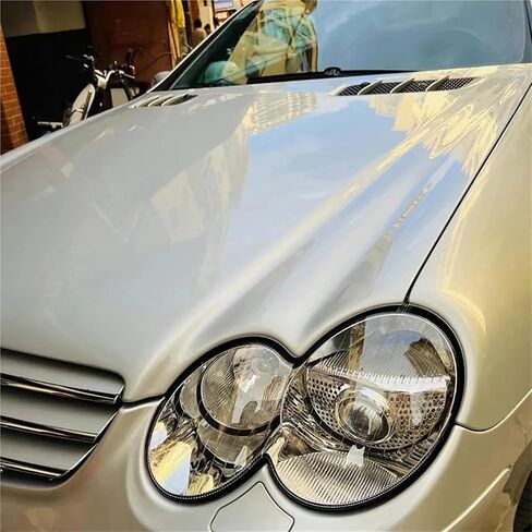 متوافق مع Benz SL-Class W230 2004-2007 غطاء المصباح الأمامي للسيارة غطاء المصباح الأمامي عاكس الضوء غطاء المصباح غطاء الرأس ضوء العدسة الزجاجية (A Piar) in Saudi Arabia