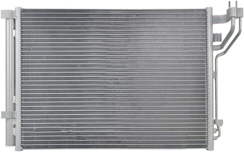 For Hyundai Sonata 2020 2021 2022 2023 A/C Condenser | 13.16 In. Height | Block Fitting | w/Receiver/Dryer | Parallel Flow Condenser | 2.0L | Hybrid | Replacement For HY3030192 | 97606-L5000 in Saudi Arabia