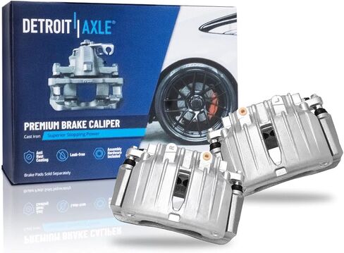 Detroit Axle - 4pc Brake Calipers for Chevrolet GMC Sierra Silverado Suburban Avalanche Yukon XL 1500 Tahoe Cadillac Escalade ESV EXT, 4 Front and Rear Disc Brake Calipers Replacement in Saudi Arabia