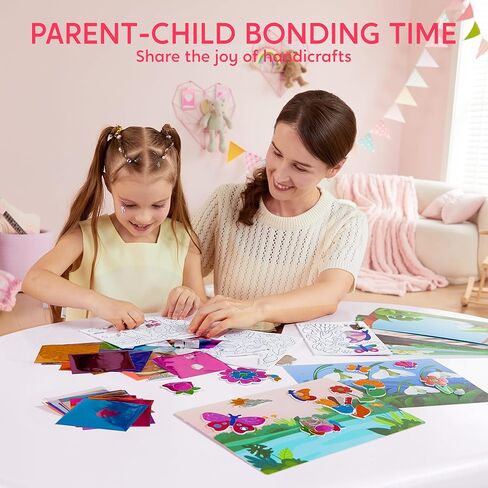 Klever Kits Foil Art Kit for Kids - Arts & Crafts Supplies, Mess Free Coloring, Animal Foil Foam Stickers, Creative Travel Toys, Birthday Gifts for Boys & Girls Ages 4 and Up in Kuwait