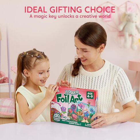 Klever Kits Foil Art Kit for Kids - Arts & Crafts Supplies, Mess Free Coloring, Animal Foil Foam Stickers, Creative Travel Toys, Birthday Gifts for Boys & Girls Ages 4 and Up in Kuwait