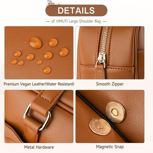 Medium Shoulder Bag for Women, Embossed Vegan Leather Hobo Purse, Spacious Handbag for Work and Travel in Saudi Arabia