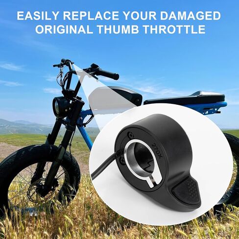 Thumb Throttle for Super73, PSLER 3 Pin Scooter Throttle Acceleration Electric Throttle Handle Accelerator for Super 73 S2/ZX/R/RX/Z Adventure Series Ebike Parts in Saudi Arabia