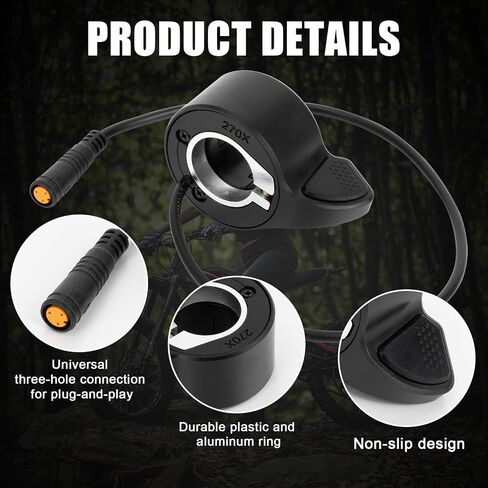Thumb Throttle for Super73, PSLER 3 Pin Scooter Throttle Acceleration Electric Throttle Handle Accelerator for Super 73 S2/ZX/R/RX/Z Adventure Series Ebike Parts in Saudi Arabia