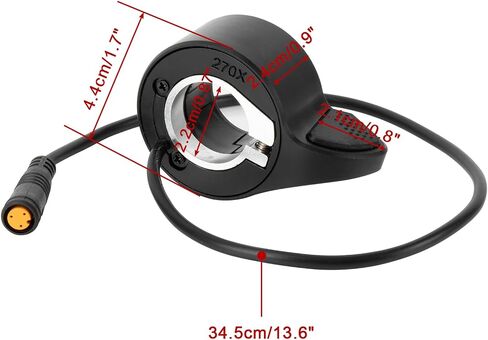 Thumb Throttle for Super73, PSLER 3 Pin Scooter Throttle Acceleration Electric Throttle Handle Accelerator for Super 73 S2/ZX/R/RX/Z Adventure Series Ebike Parts in Saudi Arabia