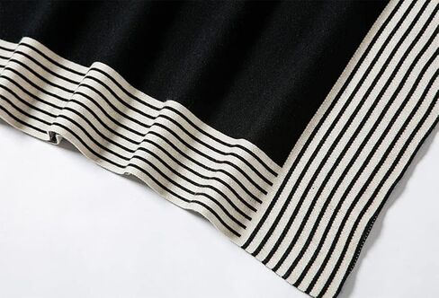 stylesilove Women Autumn Winter Striped Poncho Knit Pullover Mock Neck Sweater Batwing Sleeve Oversized Jumper Top in Saudi Arabia