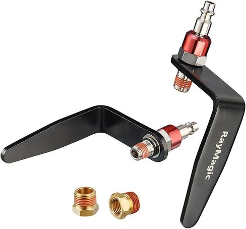 Steel Pneumatic Tool Rafter Hook Hanger, Lightweight, Durable,Reusable Metal Organaizer Adjustable Easy Install Hooks with 1/4" Air Tool Swivel Fitting, for Air Nailer, 1-Piece Brass Fitting in Saudi Arabia