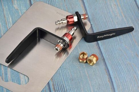 Steel Pneumatic Tool Rafter Hook Hanger, Lightweight, Durable,Reusable Metal Organaizer Adjustable Easy Install Hooks with 1/4" Air Tool Swivel Fitting, for Air Nailer, 1-Piece Brass Fitting in Saudi Arabia