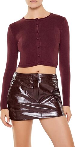 Forever 21 Womens Cropped Cardigan Sweater in Saudi Arabia