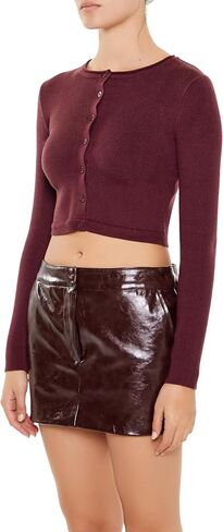 Forever 21 Womens Cropped Cardigan Sweater in Saudi Arabia