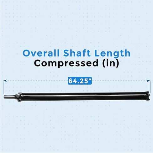 64.25 Inch Rear Driveshaft Prop Shaft Assembly for 2003-2014 Chevy GMC Express 1500 Savana 1500 AWD 936-057 in Saudi Arabia