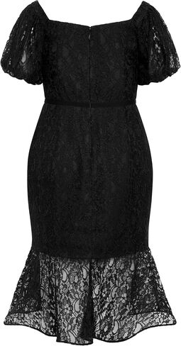 City Chic Women's Plus Size Cocktail Dress-Lace Lily in Saudi Arabia