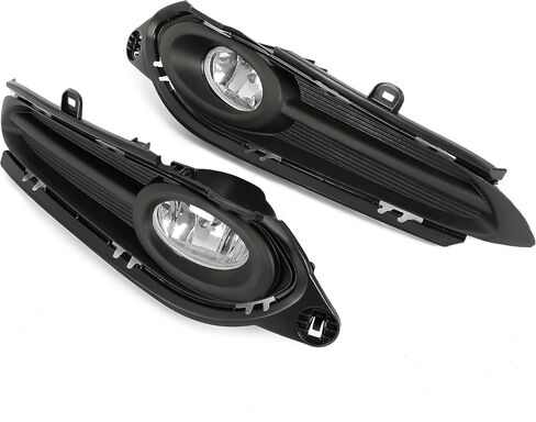 KUAFU Bumper Fog Lights Compatible with 2016 2017 2018 Honda HRV HR-V Fog Lamps W/Cover+Wiring+Switch Replacement for 71106-T7J-H00 71105-T7J-H00 Clear lens Driver & Passenger Side in Saudi Arabia