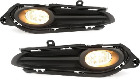 KUAFU Bumper Fog Lights Compatible with 2016 2017 2018 Honda HRV HR-V Fog Lamps W/Cover+Wiring+Switch Replacement for 71106-T7J-H00 71105-T7J-H00 Clear lens Driver & Passenger Side in Saudi Arabia
