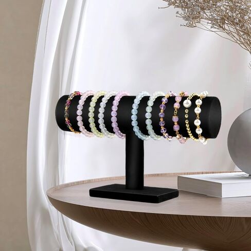 Bracelet Organizer Display Stand, Velvet T-bar Jewelry Display Stand, Watch Holder for Store, Showcase and Home in Saudi Arabia