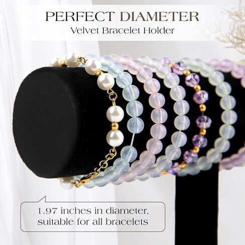 Bracelet Organizer Display Stand, Velvet T-bar Jewelry Display Stand, Watch Holder for Store, Showcase and Home in Saudi Arabia