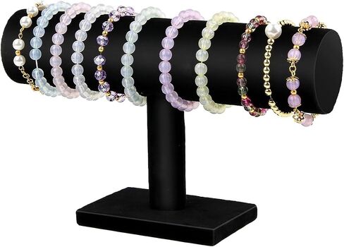 Bracelet Organizer Display Stand, Velvet T-bar Jewelry Display Stand, Watch Holder for Store, Showcase and Home in Saudi Arabia