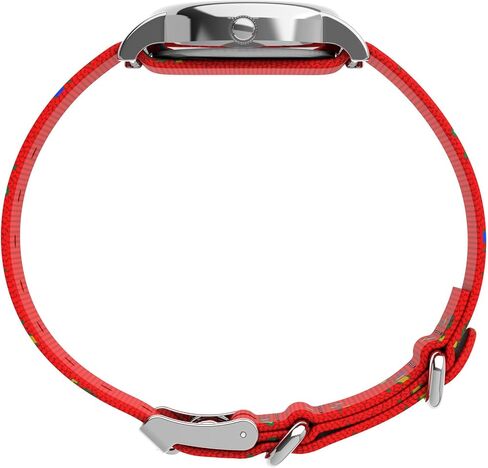 Timex Unisex Peanuts Weekender 31mm Watch - Red Strap White Dial Silver-Tone Case in Saudi Arabia