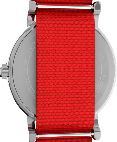 Timex Unisex Peanuts Weekender 31mm Watch - Red Strap White Dial Silver-Tone Case in Saudi Arabia
