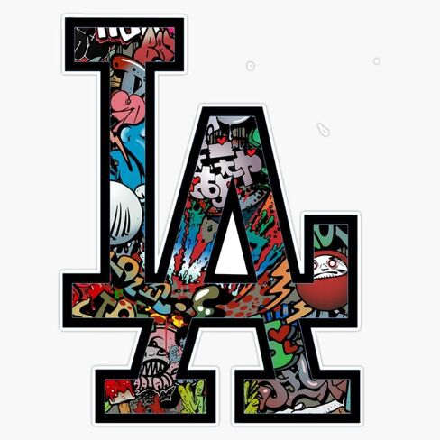 Los Angeles Graffiti Sticker Bumper Sticker Vinyl Decal 5" in Saudi Arabia