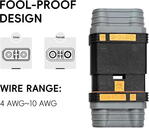 موصل مضاد للإشعال 180A QS10-S (عبوة واحدة) مع تطبيق إشارة 4Pin للروافع الإلكترونية للدراجة ATV RV، مجموعة توصيل سريع لبطارية المحركات، المزيد in Kuwait
