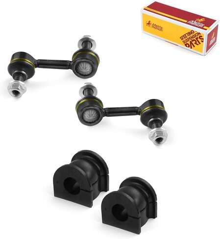 أجزاء هيكل Metrix Premium - 4 قطع L/R Front Sway Bar Stabilizer End Link ومجموعة جلبة قضيب التثبيت تناسب 03-07 Honda Accord، 04-06 Acura TL، 04-08 Acura TSX، K90660، K90661، K90554، صنع في أوروبا in Saudi Arabia