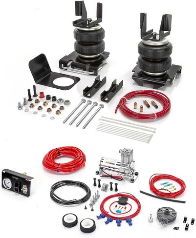 TORQUE Air Suspension Bags Kit with Onboard Air Compressor Kit for 2007-2018 Chevrolet Chevy Silverado 1500/GMC Sierra 1500 2WD 4WD Rear Helper Bag 5000 lbs (Replace Firestone Ride Rite 2430) (TR2430) in Saudi Arabia