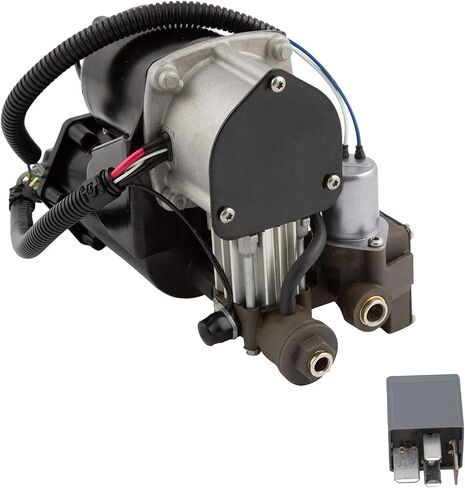 TRQ Air Ride Suspension Compressor Pump & Relay Compatible with LR3 Range Rover in Saudi Arabia