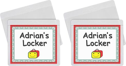C-Line 3-3/4" x 3" Self-Adhesive Labeling Pockets, 25 Holders per Pack, 125 Holders Total, Clear (70443-5) in Saudi Arabia