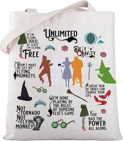 WSNANG Movie Inspired Gift Movie Themed Tote Bag Movie Character Canvas Shopping Bag Ruby Fans Gift in Saudi Arabia