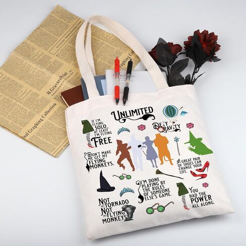 WSNANG Movie Inspired Gift Movie Themed Tote Bag Movie Character Canvas Shopping Bag Ruby Fans Gift in Saudi Arabia