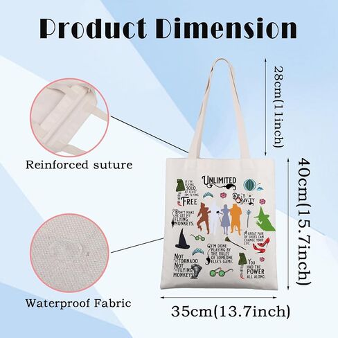 WSNANG Movie Inspired Gift Movie Themed Tote Bag Movie Character Canvas Shopping Bag Ruby Fans Gift in Saudi Arabia