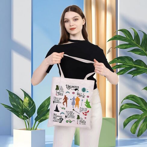 WSNANG Movie Inspired Gift Movie Themed Tote Bag Movie Character Canvas Shopping Bag Ruby Fans Gift in Saudi Arabia