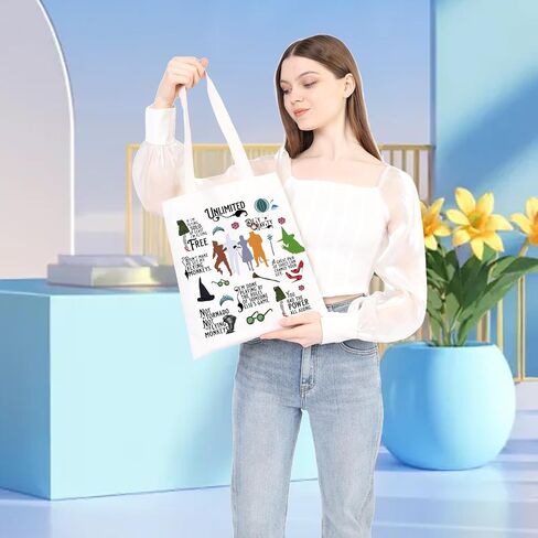 WSNANG Movie Inspired Gift Movie Themed Tote Bag Movie Character Canvas Shopping Bag Ruby Fans Gift in Saudi Arabia