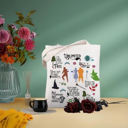 WSNANG Movie Inspired Gift Movie Themed Tote Bag Movie Character Canvas Shopping Bag Ruby Fans Gift in Saudi Arabia
