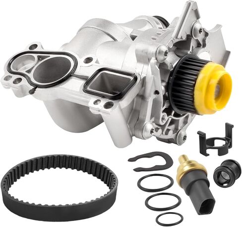 مضخة مياه للمحرك الكهربائي متوافقة مع 2008-2016 A3 A4 A5 A6 Q3 Q5 TT Allroad VW CC Eos GTI 2.0L، مع حزام محايد OE 06H121026CQ 06H121026AB in Saudi Arabia