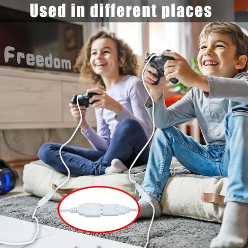 كابل تمديد USB PDEEY بطول 3 أقدام و5 حزم، سلك تمديد USB A 2.0 ذكر إلى أنثى للطابعة والماوس ولوحة المفاتيح وسرعة نقل 480 ميجابت في الثانية، أسود in Kuwait