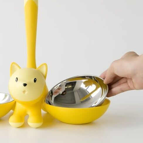 Alessi AMMI09 RO Tigrito Cat bowl in thermoplastic resin, Red Orange and 18/10 stainless steel. in Saudi Arabia