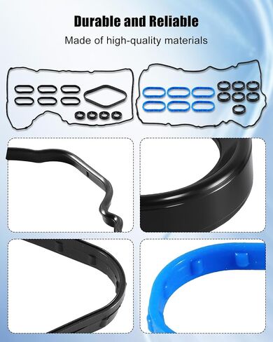 Valve Cover Gasket Set Fit for Ford Expedition F-150 Lincoln Navigator 3.5L 3496CC V6 Gas DOHC Turbocharged 2017-2023 Replace VS50973 VS50993R HL3Z-6584-A ML3Z-6584-G HL3Z6584A in Saudi Arabia